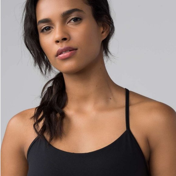 LULULEMON 🍋 Power Pose Tank Sz. 4 - Black / Light A/B Cups - Picture 5 of 10